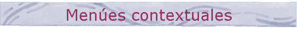 Men�es contextuales