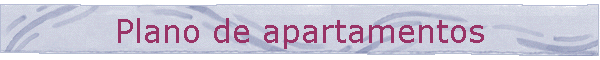 Plano de apartamentos